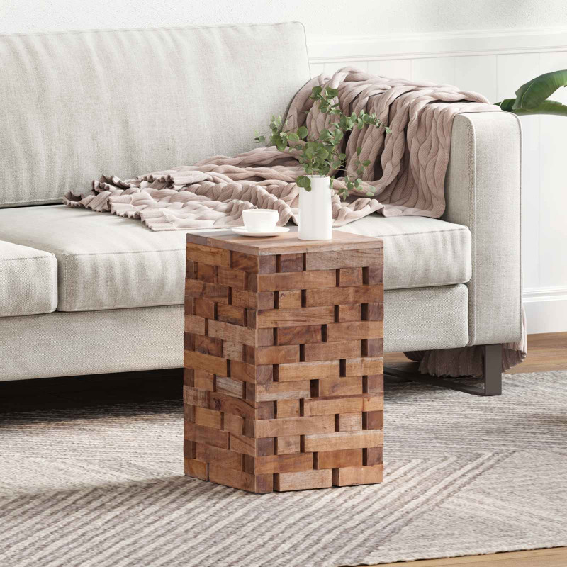Halka Naturalny 29 x 29 x 48 cm Lite drewno z odzysku