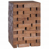 Halka Naturalny 29 x 29 x 48 cm Lite drewno z odzysku
