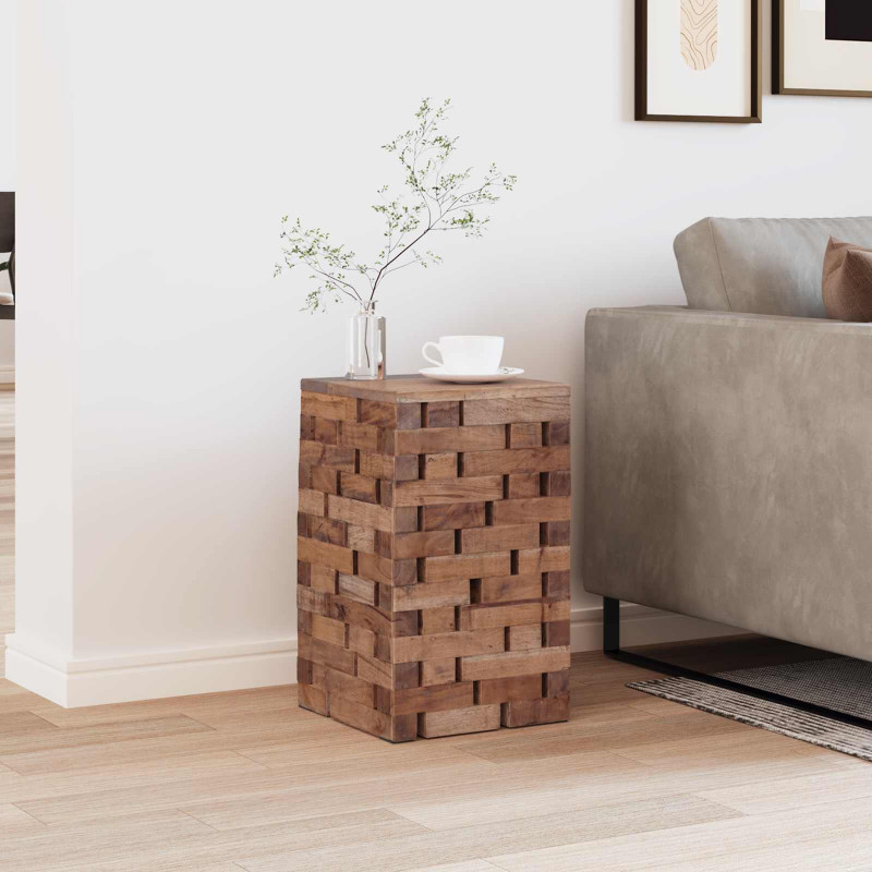 Halka Naturalny 29 x 29 x 48 cm Lite drewno z odzysku
