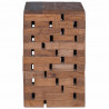 Halka Naturalny 29 x 29 x 48 cm Lite drewno z odzysku