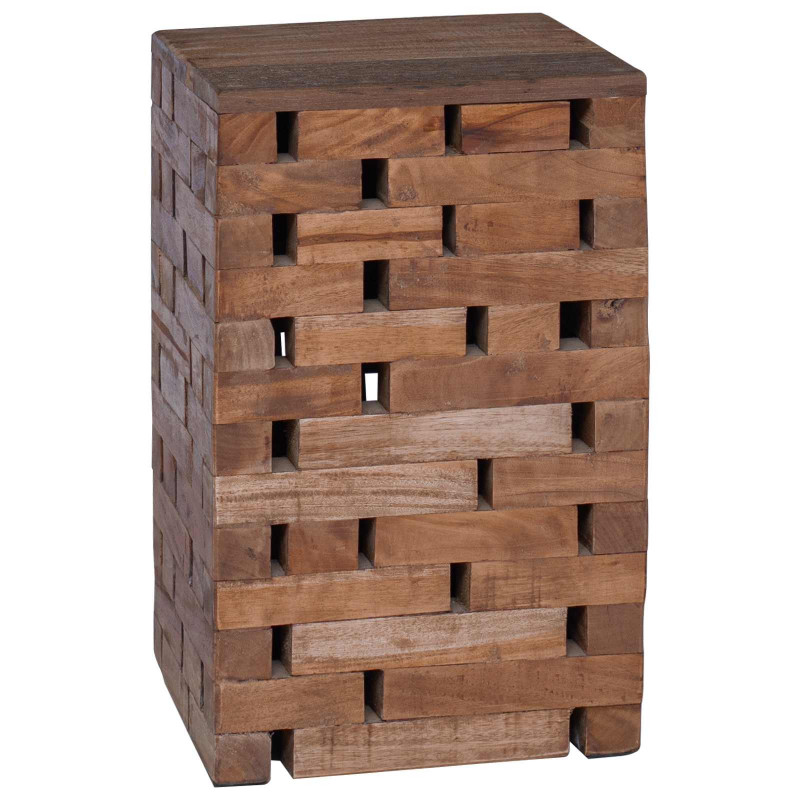 Halka Naturalny 29 x 29 x 48 cm Lite drewno z odzysku