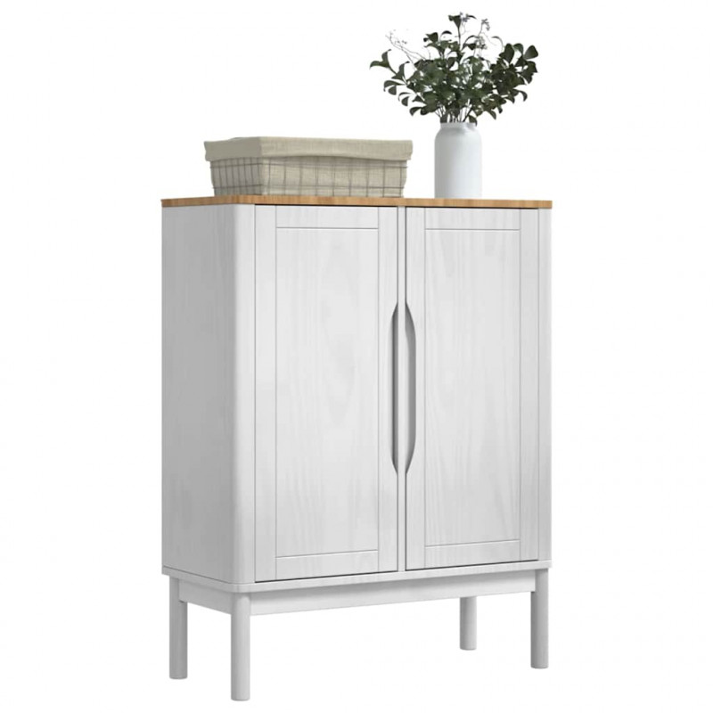 Bufet FLORO Biały 70 x 30 x 70,5 cm Lite drewno sosnowe
