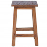 Halka Naturalny 30 x 30 x 47 cm Drewno mahoniowe