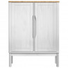 Bufet FLORO Biały 70 x 30 x 70,5 cm Lite drewno sosnowe