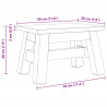 Halka Naturalny 30 x 20 x 20 cm Drewno mahoniowe