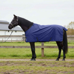 Koc dla Koni Ciemna Zieleń i Czerń 125 cm Poliester