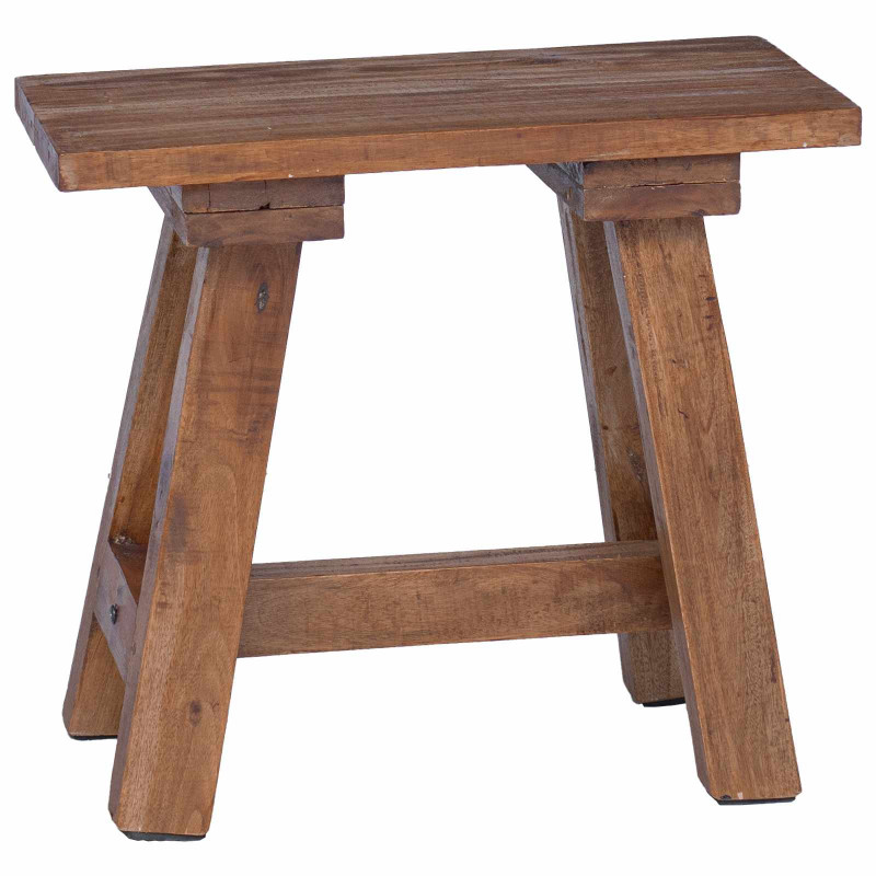 ławka Naturalny 50,5 x 25 x 47,5 cm Lite drewno mahoniowe