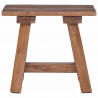ławka Naturalny 50,5 x 25 x 47,5 cm Lite drewno mahoniowe