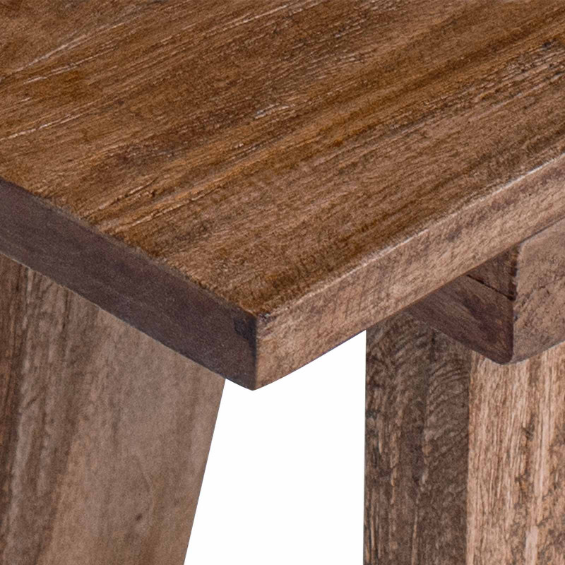 ławka Naturalny 92 x 23,5 x 45,5 cm Lite drewno mahoniowe