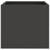 Donice, 2 szt., czarne, 32x30x29 cm, stal
