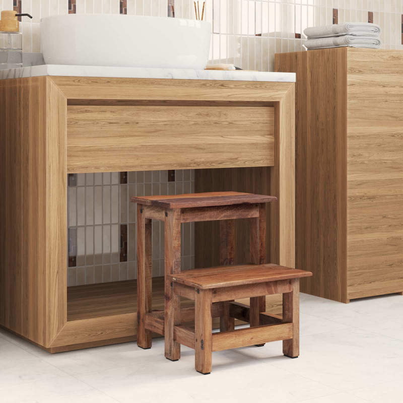 Halka Naturalny 37 x 37 x 46 cm Drewno mahoniowe