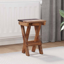 Halka Naturalny 30 x 30 x 48 cm Lite drewno z odzysku