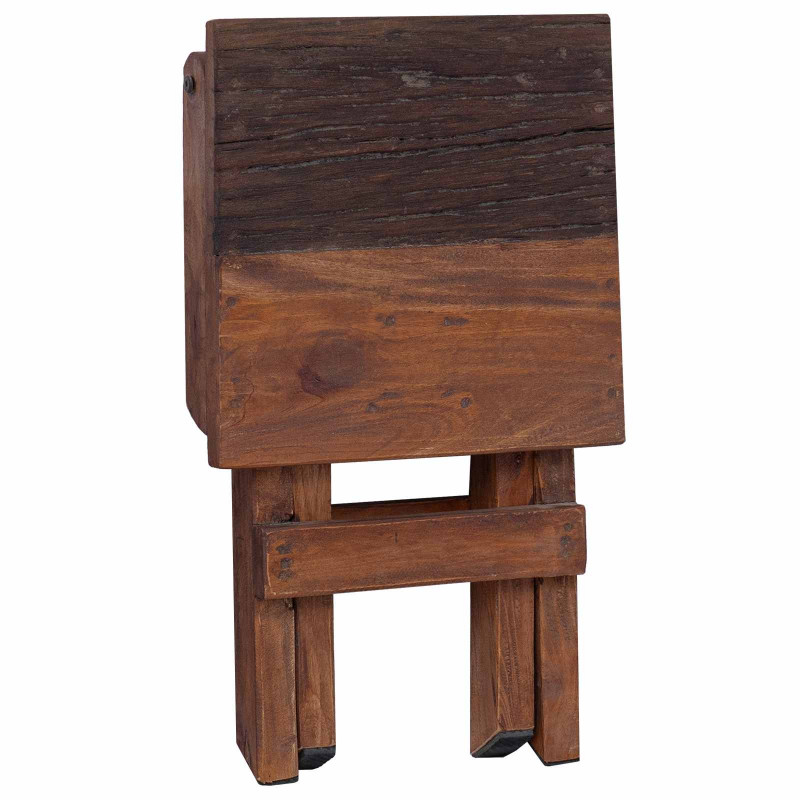 Halka Naturalny 30 x 30 x 48 cm Lite drewno z odzysku