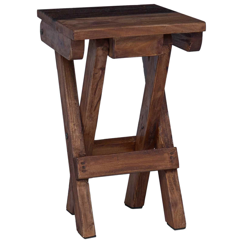 Halka Naturalny 30 x 30 x 48 cm Lite drewno z odzysku