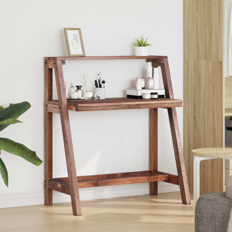 Biurko Brązowy 90 x 50 x 103 cm Lite Drewno Recyklingowe