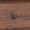 Biurko Brązowy 110 x 30 x 79 cm Lite drewno mahoniowe
