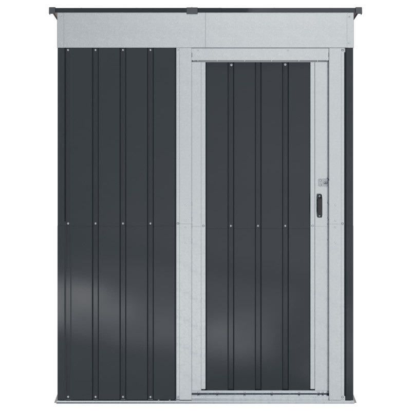 Schowki ogrodowe Antracyt 137 x 81 x 180 cm Metal