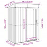 Schowki ogrodowe Antracyt 137 x 81 x 180 cm Metal