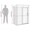 Schowki ogrodowe Antracyt 137 x 81 x 180 cm Metal