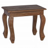Stolik Nesting 3 pcs Brązowy Lite drewno mahoniowe