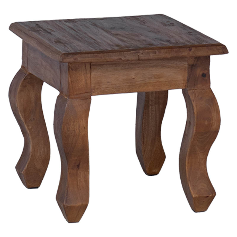 Stolik Nesting 3 pcs Brązowy Lite drewno mahoniowe