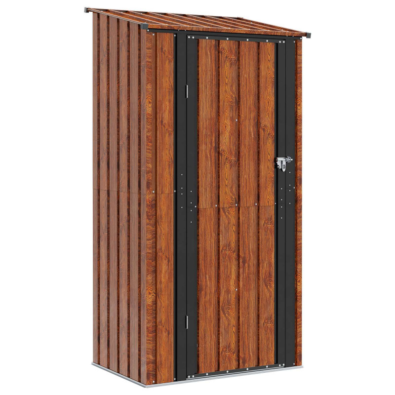 Schowki ogrodowe Brązowy 103 x 74 x 200 cm Metal