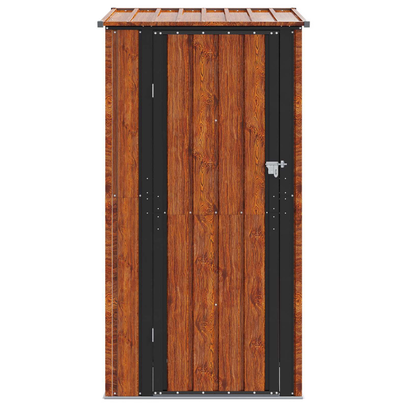 Schowki ogrodowe Brązowy 103 x 74 x 200 cm Metal