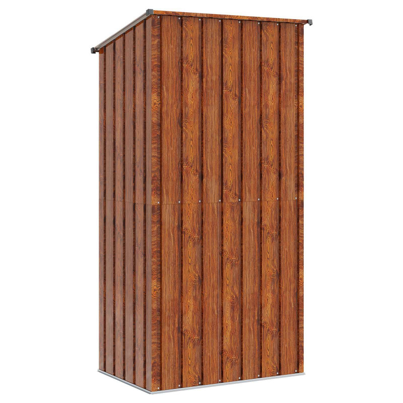 Schowki ogrodowe Brązowy 103 x 74 x 200 cm Metal