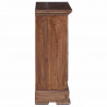Szafka do przechowywania 63 x 30 x 79 cm Lite drewno mahoniowe