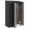Schowki ogrodowe Antracyt 140,5 x 74 x 200 cm Metal