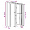 Schowki ogrodowe Antracyt 140,5 x 74 x 200 cm Metal