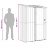 Schowki ogrodowe Antracyt 140,5 x 74 x 200 cm Metal