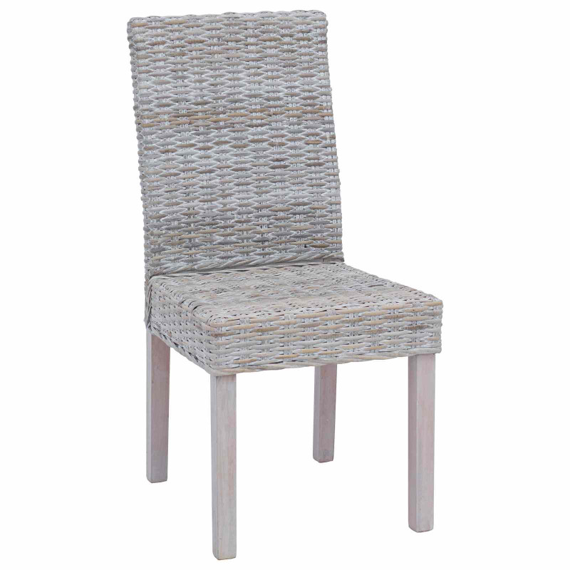Krzesło jadalniane 2 pcs Białe pranie 45 x 54 x 93 cm