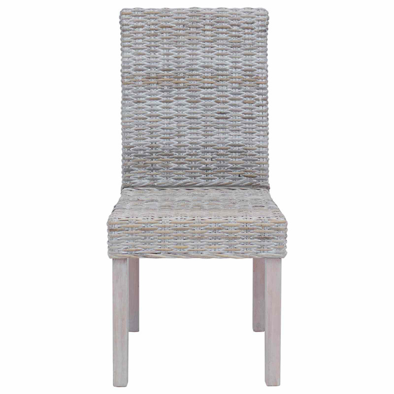 Krzesło jadalniane 2 pcs Białe pranie 45 x 54 x 93 cm