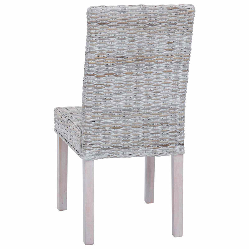 Krzesło jadalniane 2 pcs Białe pranie 45 x 54 x 93 cm