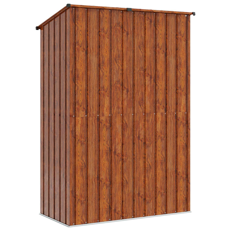 Schowki ogrodowe Brązowy 140,5 x 74 x 200 cm Metal