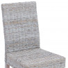 Krzesło jadalniane 2 pcs Białe pranie 45 x 54 x 93 cm