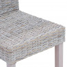 Krzesło jadalniane 2 pcs Białe pranie 45 x 54 x 93 cm