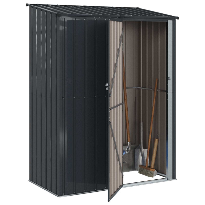 Schowki ogrodowe Antracyt 153,5 x 86 x 200 cm Metal