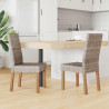 Krzesło jadalniane 2 pcs Kubu Szary 45 x 54 x 93 cm