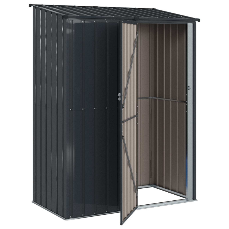 Schowki ogrodowe Antracyt 153,5 x 86 x 200 cm Metal