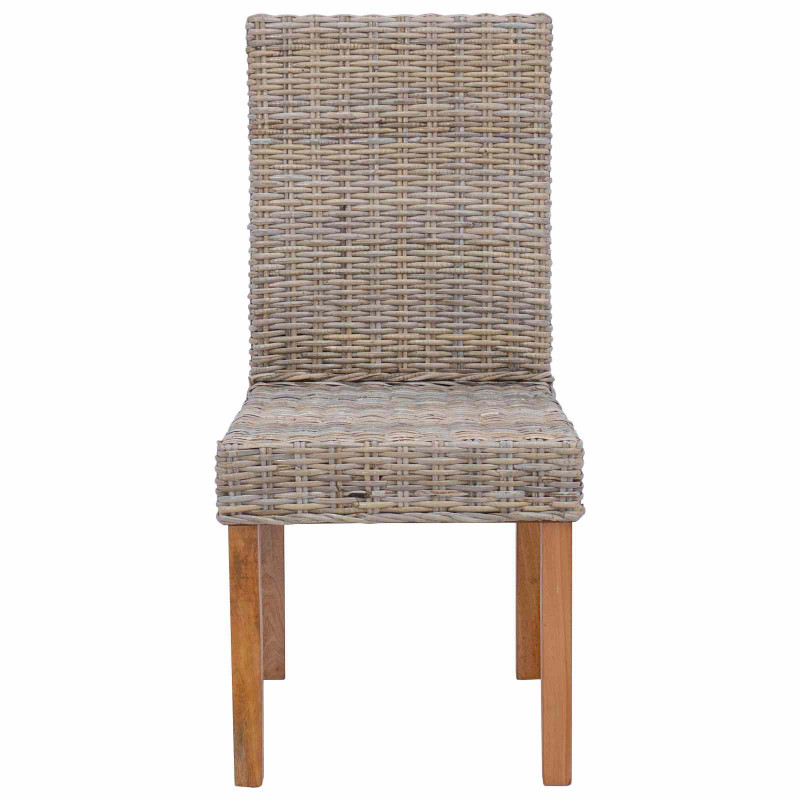 Krzesło jadalniane 2 pcs Kubu Szary 45 x 54 x 93 cm