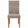 Krzesło jadalniane 2 pcs Kubu Szary 45 x 54 x 93 cm