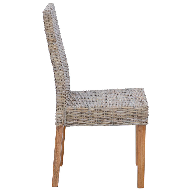 Krzesło jadalniane 2 pcs Kubu Szary 45 x 54 x 93 cm