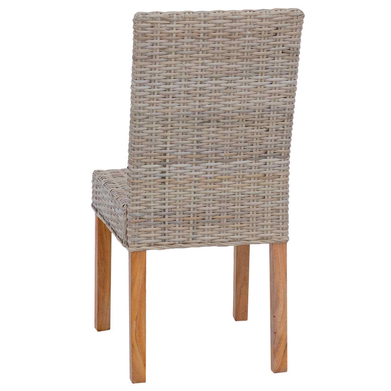 Krzesło jadalniane 2 pcs Kubu Szary 45 x 54 x 93 cm