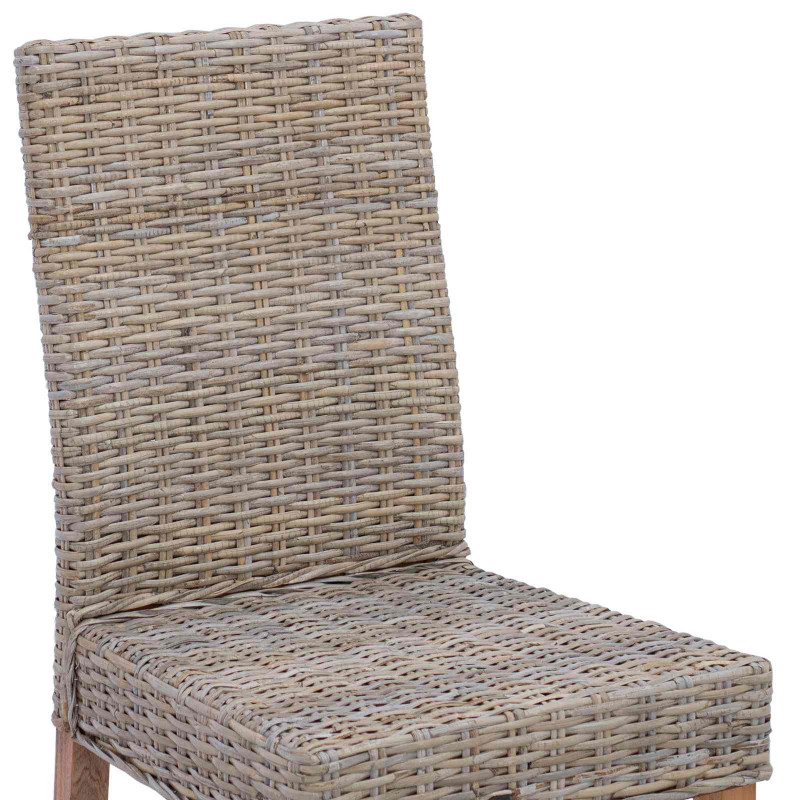 Krzesło jadalniane 2 pcs Kubu Szary 45 x 54 x 93 cm
