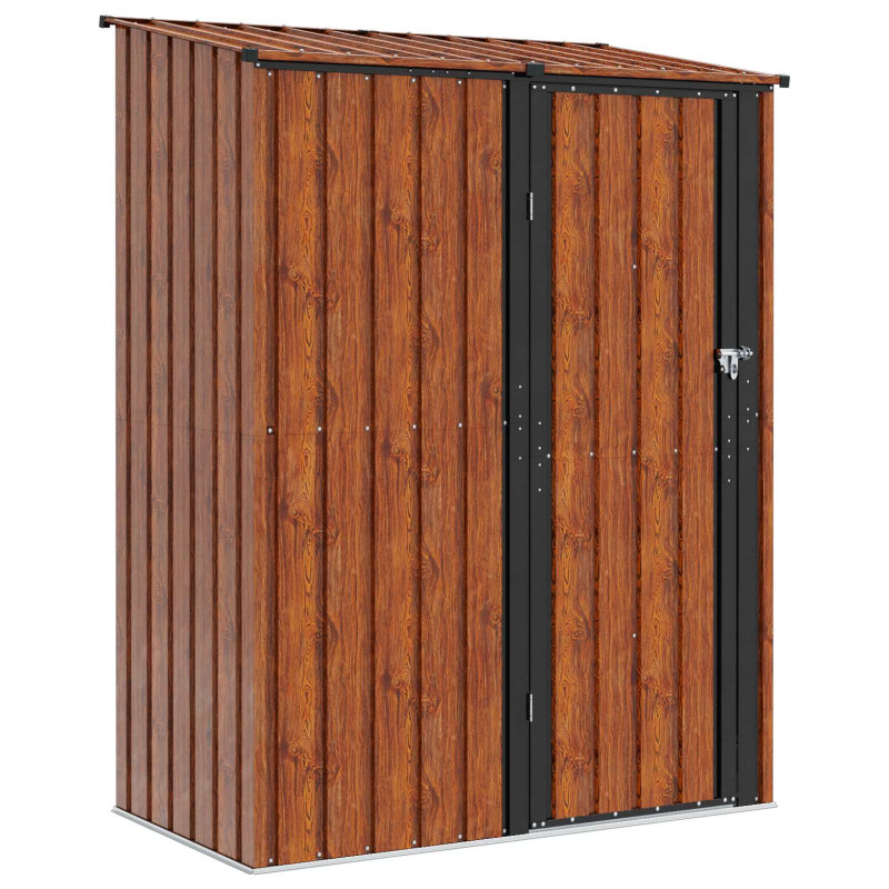 Schowki ogrodowe Brązowy 153,5 x 86 x 200 cm Metal