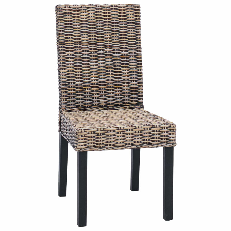 Krzesło jadalniane 2 pcs Czarne pranie 45 x 54 x 93 cm
