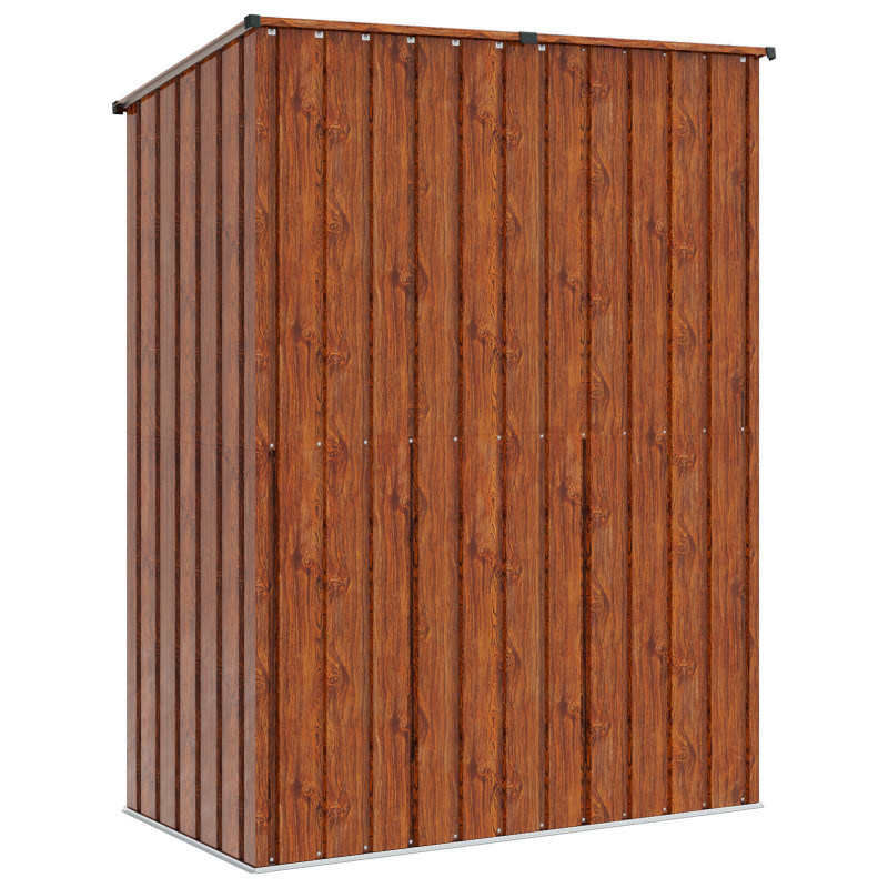 Schowki ogrodowe Brązowy 153,5 x 86 x 200 cm Metal