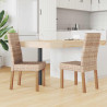 Krzesło jadalniane 2 pcs Naturalny 45 x 54 x 93 cm